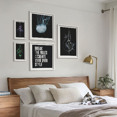 Set om 5 tavlor Abstrakta kreativa motiv