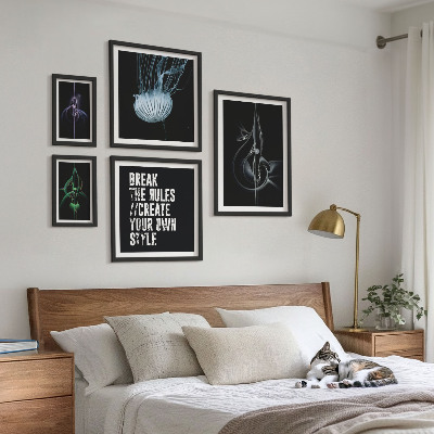 Set om 5 tavlor Abstrakta kreativa motiv
