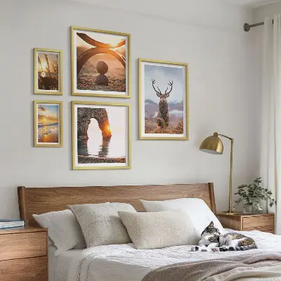 Naturens vilda djur tavelset med 5 delar