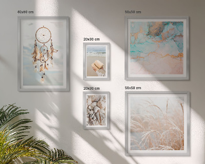 Set om 5 tavlor Boho drömmar strand natur