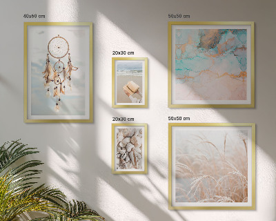 Set om 5 tavlor Boho drömmar strand natur