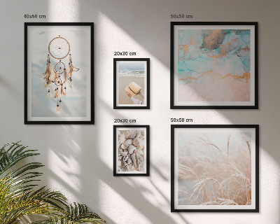 Set om 5 tavlor Boho drömmar strand natur