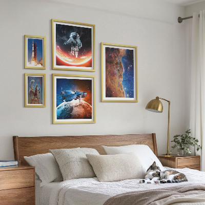 Väggdekoration tavelset Rymdresor i galaxen