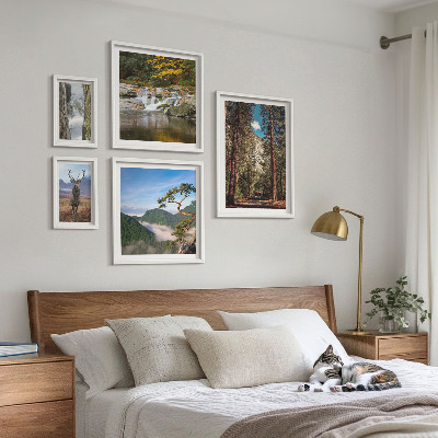 Väggdekoration tavelset Bergslandskap och vild natur