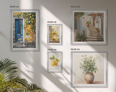 Väggdekoration tavelset Inspirationer i citrusstil