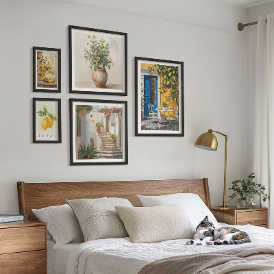 Väggdekoration tavelset Inspirationer i citrusstil