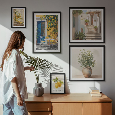 Väggdekoration tavelset Inspirationer i citrusstil