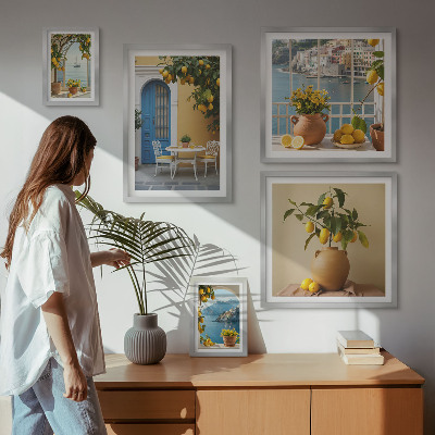 Väggdekoration tavelset Inspirationer från citronsolen