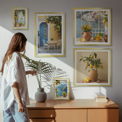 Väggdekoration tavelset Inspirationer från citronsolen