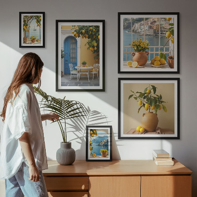 Väggdekoration tavelset Inspirationer från citronsolen