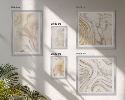 Väggdekoration tavelset Abstrakta beige kompositioner