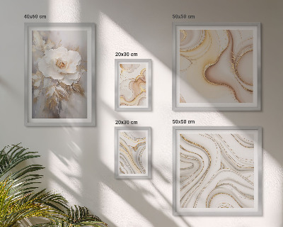 Väggdekoration tavelset Blommotiv abstrakt elegans