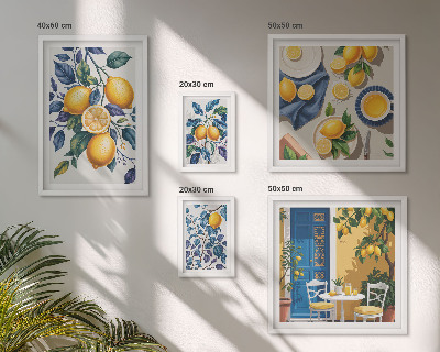 Väggdekoration tavelset Citrus provençalsk mat
