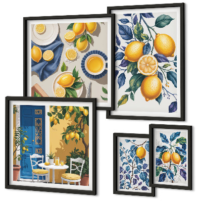 Väggdekoration tavelset Citrus provençalsk mat