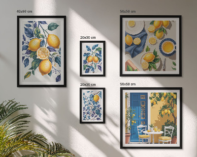 Väggdekoration tavelset Citrus provençalsk mat