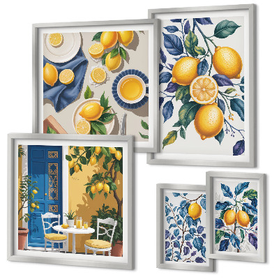 Väggdekoration tavelset Citrus provençalsk mat