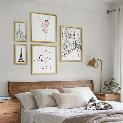 Väggdekoration tavelset Snygga parisiska inspirationer