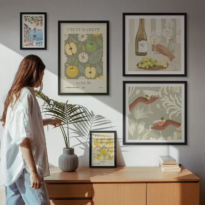 Väggdekoration tavelset Atmosfäriska illustrationer från 1970-talet