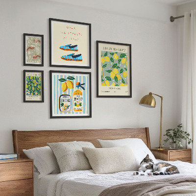 Väggdekoration tavelset Fruktiga vintageinspirationer
