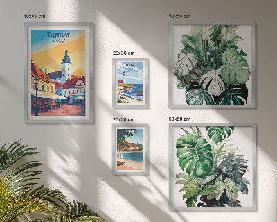 Väggdekoration tavelset Polska kuststädernas flora