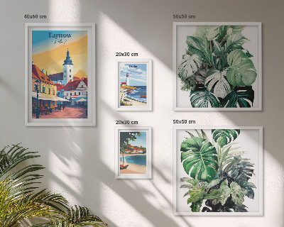 Väggdekoration tavelset Polska kuststädernas flora