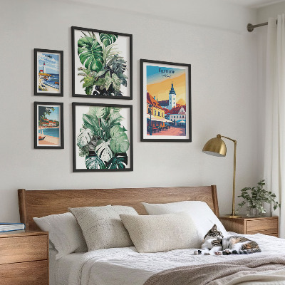 Väggdekoration tavelset Polska kuststädernas flora