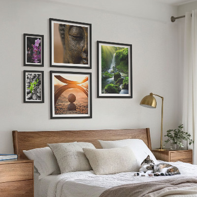 Set om 5 tavlor Naturens harmoni minimalistisk