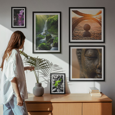 Set om 5 tavlor Naturens harmoni minimalistisk