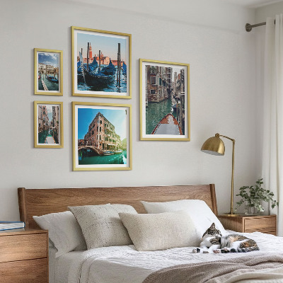 Väggdekoration tavelset Venedigs kanalers gondoler charm