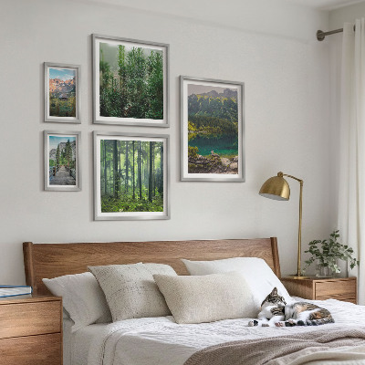 Väggdekoration tavelset Bergslandskap och skogar