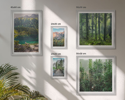 Väggdekoration tavelset Bergslandskap och skogar