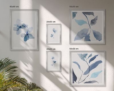 Tavelvägg med 5 tavlor Snygga akvarellblommor