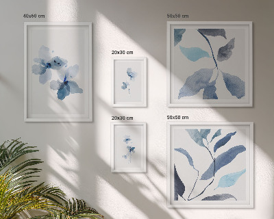 Tavelvägg med 5 tavlor Snygga akvarellblommor