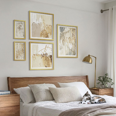 Väggdekoration tavelset Abstrakta minimalistiska kompositioner