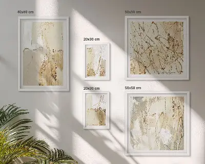 Abstrakta moderna texturer set om 5 tavlor