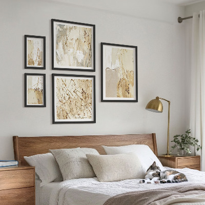 Set om 5 tavlor Abstrakta moderna texturer