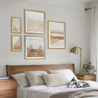 Väggdekoration tavelset Minimalistiska stränder och berg
