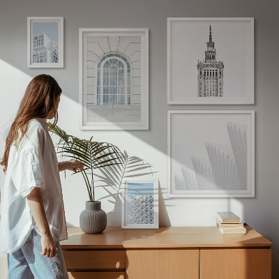 Väggdekoration tavelset Modern arkitekturminimalism