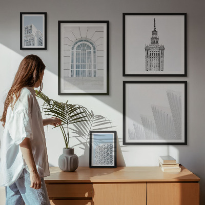 Väggdekoration tavelset Modern arkitekturminimalism