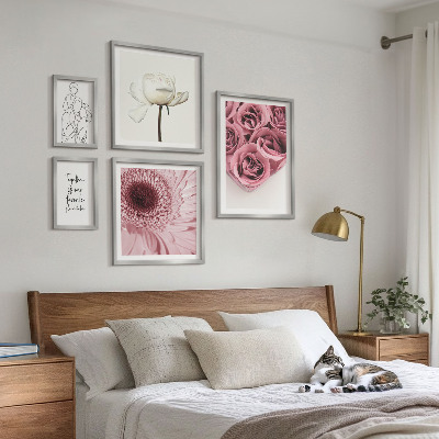 Set om 5 tavlor Blommiga boho-inspirationer