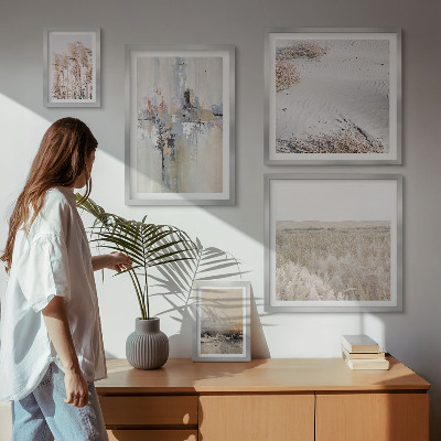 Set om 5 tavlor Snygga dekorationer natur minimalism