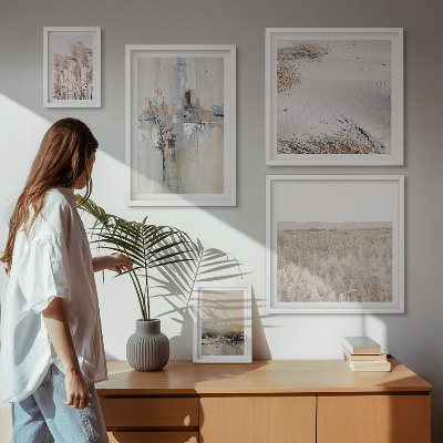 Set om 5 tavlor Snygga dekorationer natur minimalism