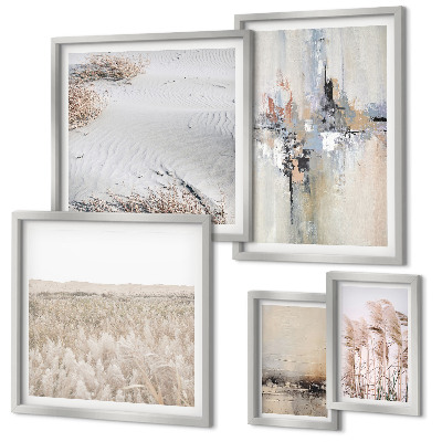 Set om 5 tavlor Snygga dekorationer natur minimalism