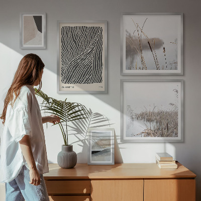 Väggdekoration tavelset Minimalistisk naturkonst