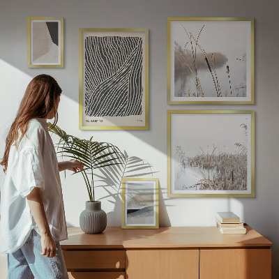 Väggdekoration tavelset Minimalistisk naturkonst