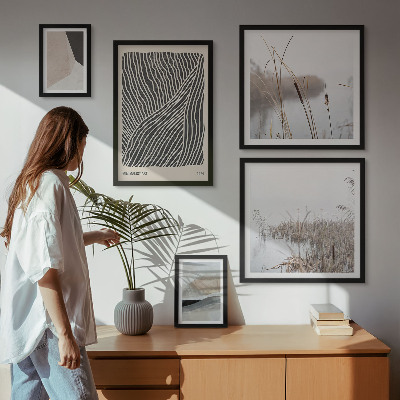 Väggdekoration tavelset Minimalistisk naturkonst
