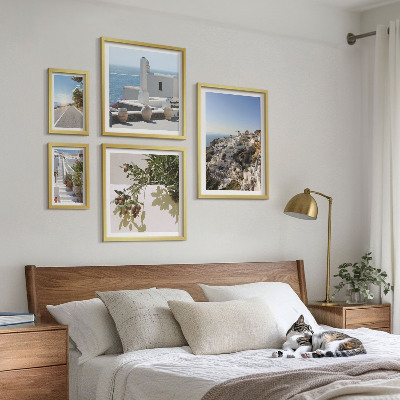 Väggdekoration tavelset Santorini pittoreska vyer