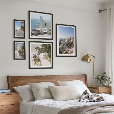 Väggdekoration tavelset Santorini pittoreska vyer