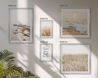 Väggdekoration tavelset Naturens strandlandskap