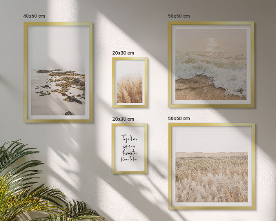 Väggdekoration tavelset Naturens strandlandskap